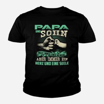 Papa und Sohn Partnershirt, Ein Herz & eine Seele Kinder Tshirt - Seseable