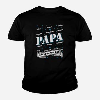 Papa Wortwolke Design Kinder Tshirt, Liebevolle Beschreibungen für Väter - Seseable