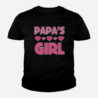 Papas Girl, dad birthday gifts Kid T-Shirt - Seseable