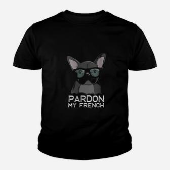 Pardon My French Bulldog Cute Kid T-Shirt - Seseable