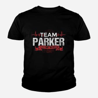 Parker Team Family Reunions Dna Heartbeat Kid T-Shirt - Seseable