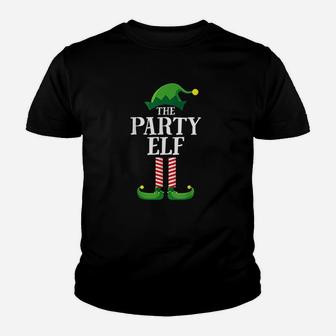 Party Elf Matching Family Group Christmas Party Pajama Kid T-Shirt - Seseable