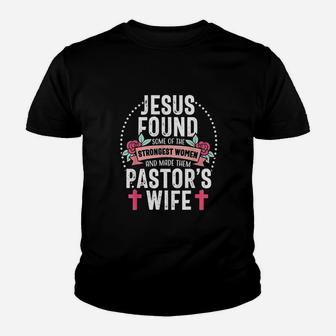 Pastor Wife Proud Jesus Christian Church Appreciation Gift Kid T-Shirt - Seseable