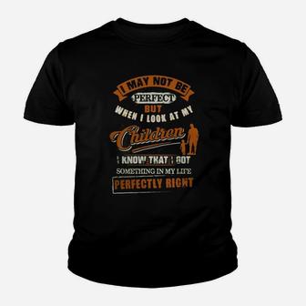 Perfect Single Dad Kid T-Shirt - Seseable