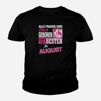 Personalisiertes Damen-Kinder Tshirt für August-Geborene, exklusives Design - Seseable