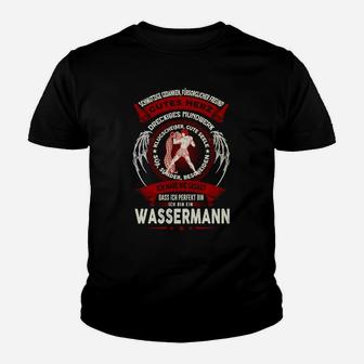 Personalisiertes Feuerwehr-Kinder Tshirt Sternzeichen Wassermann Motiv - Seseable