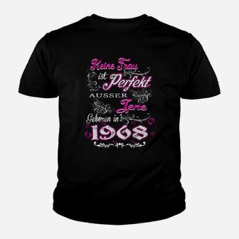 Personalisiertes Geburtstags-Kinder Tshirt für Damen 1968, Perfekte Frau Design - Seseable