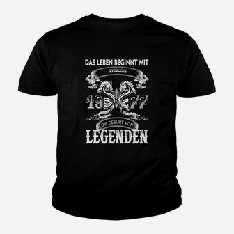 Personalisiertes Kinder Tshirt Legenden 1977, Lebensbeginn Design - Seseable