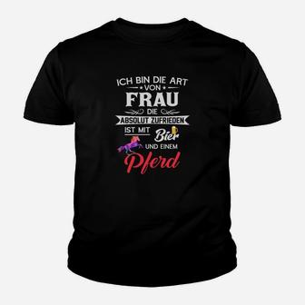 Pferd Ich Bin Die Kunst Von Frau Die Kinder T-Shirt - Seseable