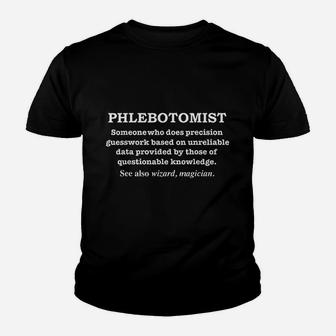 Phlebotomist Definition Funny Phlebotomy Graduate Kid T-Shirt - Seseable