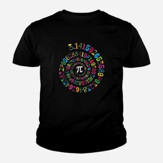 Pi Spiral Math Geek 314 Pi Day Math Teacher Kid T-Shirt | Seseable FR