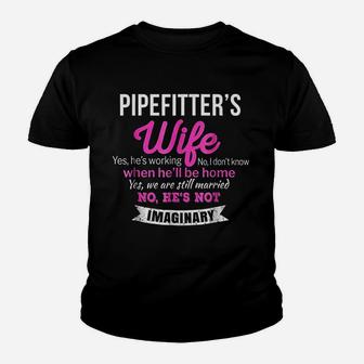Pipefitter Wife Gift Funny Wedding Anniversary Kid T-Shirt - Seseable