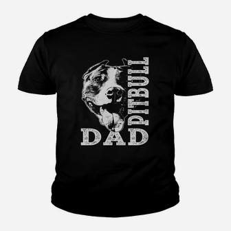 Pit Bull Dad - Pitbull Dogs Kid T-Shirt - Seseable