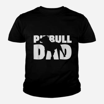 Pitbull Dad Pitbull Gift Father Dog Dad Kid T-Shirt - Seseable