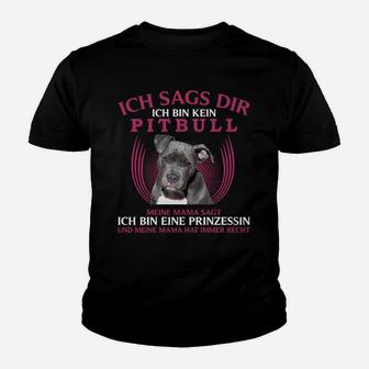 Pitbull Prinzessin Nur Online Kinder T-Shirt - Seseable