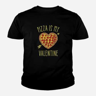 Pizza Is My Valentine Funny Valentines Day Kid T-Shirt - Seseable