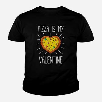 Pizza Is My Valentine Love Heart Valentines Day Kid T-Shirt | Seseable CA