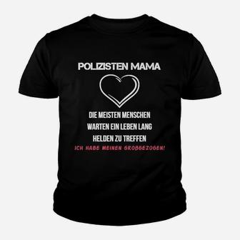 Polizisten Mama Mom  Police Mom Kinder T-Shirt - Seseable