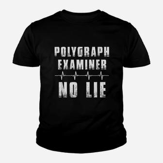 Polygraph Examiner Lie Detector Truth Heart Rate Kid T-Shirt - Seseable
