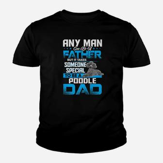 Poodle Dad Dog Lovers Fathers Day Funny Gif Kid T-Shirt - Seseable