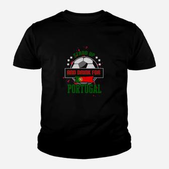 Portugal Fußball-Fan Kinder Tshirt, Unterstützung & Stolz Motiv - Seseable