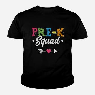 Prek Squad Teacher Student Kids Preschool Back To School Kid T-Shirt - Seseable
