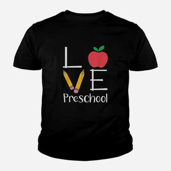 Preschool Teacher Love Preschool Gift Kid T-Shirt - Seseable