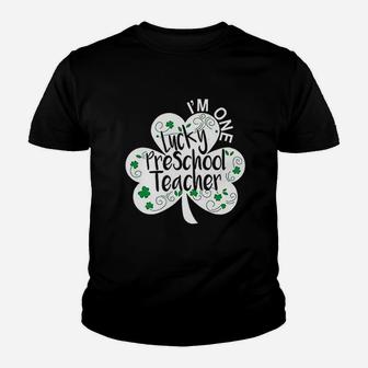 Preschool Teacher St Patricks Day Lucky Nursery Prek Kid T-Shirt - Seseable