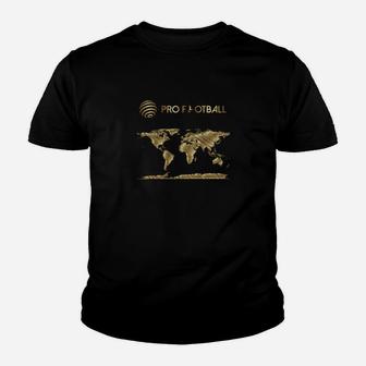 Pro Football Golden Earth Sport Fashion Kinder T-Shirt - Seseable