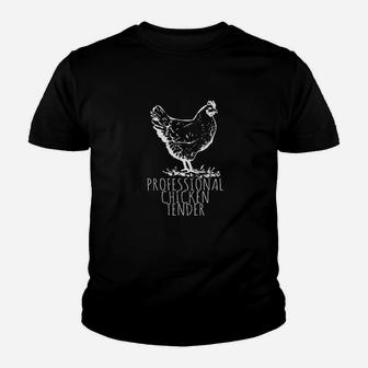 Professional Chicken Tender Crazy Chicken Lady Kid T-Shirt - Seseable