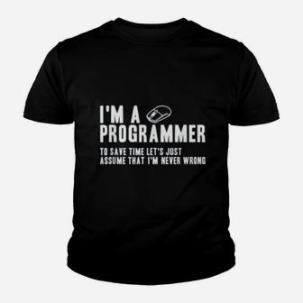 Programmer Is Always Right Programmer Gift Kid T-Shirt - Seseable