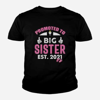 Promoted To Big Sister 2021 I Am Going To Be A Big Sis Gift Kid T-Shirt - Seseable