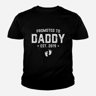 Promoted To Daddy Est 2019 Gift For New Daddy Kid T-Shirt - Seseable