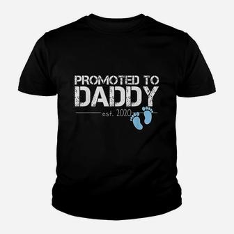 Promoted To Daddy Est 2020 Future New Dad Baby Gift Kid T-Shirt - Seseable