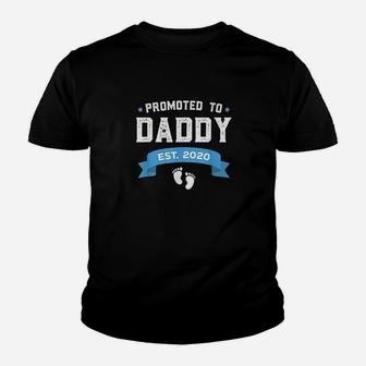 Promoted To Daddy Est 2020 New Dad Gift First Daddy Kid T-Shirt - Seseable