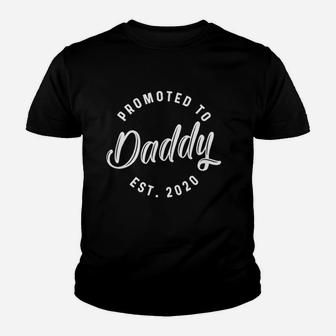 Promoted To Daddy Fathers Day For New Best Dad Ever Husband Kid T-Shirt - Seseable