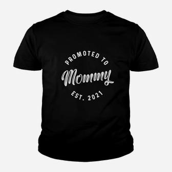 Promoted To Mommy 2021 Funny New Baby Family Graphic Kid T-Shirt - Seseable