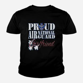 Proud Air National Guard Girlfriend Air Force Military Kid T-Shirt - Seseable