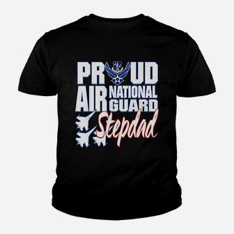 Proud Air National Guard Stepdad Usa Fathers Day Men Kid T-Shirt - Seseable