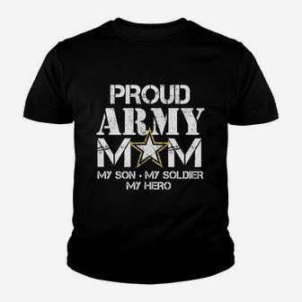Proud Army Mom Military Mom My Soldier Kid T-Shirt - Seseable