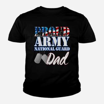 Proud Army National Guard Dad Fathers Day Kid T-Shirt - Seseable