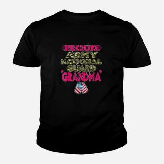 Proud Army National Guard Grandma Dog Kid T-Shirt - Seseable