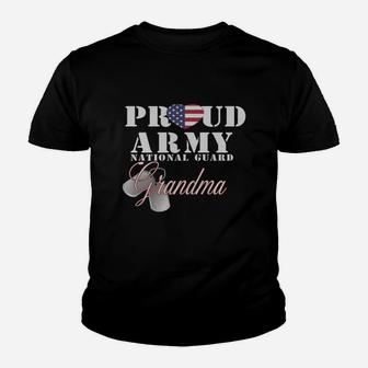 Proud Army National Guard Grandma Kid T-Shirt - Seseable