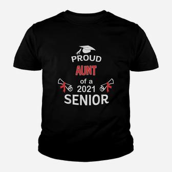 Proud Aunt Of A 2021 Senior Graduation 2021 Awesome Family Proud Gift Kid T-Shirt - Seseable
