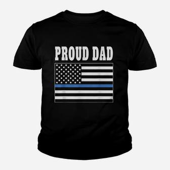 Proud Dad Of Police Officer Law Enforcement Kid T-Shirt - Seseable