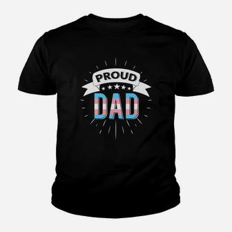 Proud Dad Trans Lgbt Pride Month Fathers Gift Kid T-Shirt - Seseable