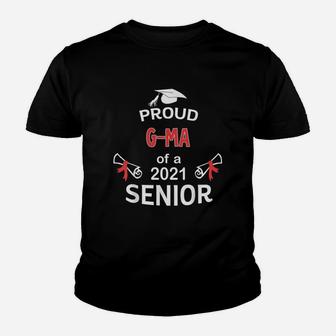Proud G-ma Of A 2021 Senior Graduation 2021 Awesome Family Proud Gift Kid T-Shirt - Seseable