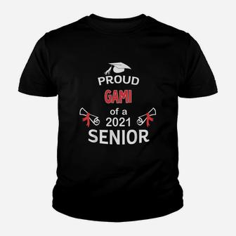 Proud Gami Of A 2021 Senior Graduation 2021 Awesome Family Proud Gift Kid T-Shirt - Seseable