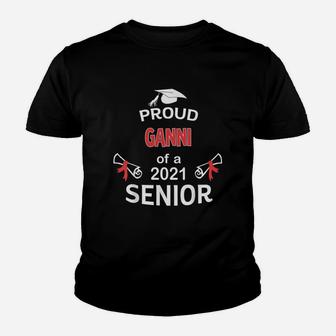 Proud Ganni Of A 2021 Senior Graduation 2021 Awesome Family Proud Gift Kid T-Shirt - Seseable