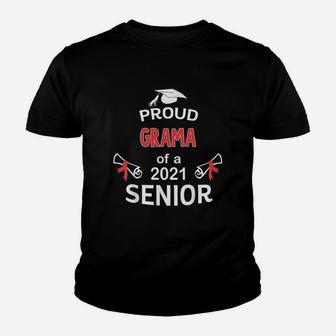 Proud Grama Of A 2021 Senior Graduation 2021 Awesome Family Proud Gift Kid T-Shirt - Seseable